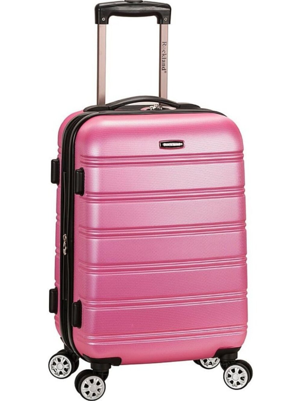 Lightweight Expandable Hardside Spinner Luggage - Stylish Pink Travel Bag